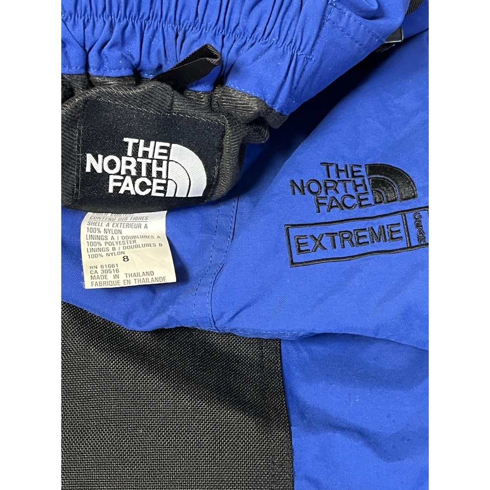 Vintage The North Face EXTREME Gear Ski Bib Pants Blue Black Goretex Style 90s